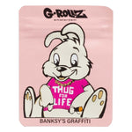 G-Rollz Banksy's Graffiti 'Thug for Life Pink' 65 x 85 mm Smellproof Bags 