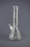 18,8er Glasbong Black Leaf Hanfblatt Beakerbong Glow 