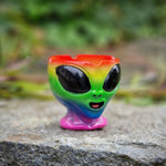 bongrauch Aschenbecher Ascher Ashtray Alien Außerirdisch Ufo bunt