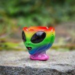 bongrauch Aschenbecher Ascher Ashtray Alien Außerirdisch Ufo bunt